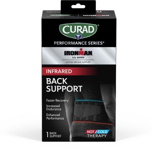 SUPPORTS: CURAD PERFORMANCE SERIES IRONMAN INFRARED BACK SUPPORT WITH HOT AND COLD COMPRESS, 4 SUPPORTS/CASE