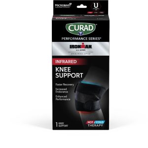 SUPPORTS: CURAD PERFORMANCE SERIES IRONMAN INFRARED KNEE SUPPORT WITH HOT AND COLD COMPRESS, 4 SUPPORTS/CASE