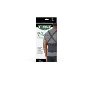 SUPPORTS: CUARD BACK SUPPORT WITH SUSPENDERS, BLACK, SIZE XL, RETAIL PACKAGING, 4 SUPPORTS/CASE