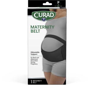 BELTS: CURAD MATERNITY BELT, PLUS SIZE (US SIZE 14 TO SIZE 20), RETAIL PACKAGING, 4 BELTS/CASE