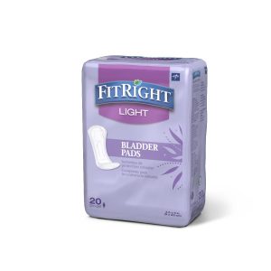 PADS: FITRIGHT ACTIVEDGE BLADDER CONTROL PAD, LIGHT, 3.5" X 9"