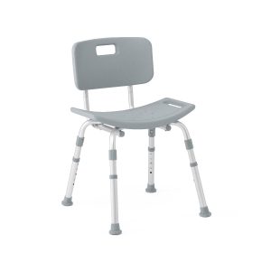 SHOWER CHAIRS: GRAY KNOCKDOWN SHOWER CHAIR