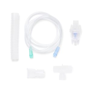 NEBULIZER KITS: NEBULIZER KIT WITH T-MOUTHPIECE, STANDARD CONNECTION, 6" RESERVE, 7' TUBE
