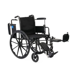 WHEELCHAIRS: K3 GUARDIAN 18" WIDE WHEELCHAIR WITH HEIGHT-ADJUSTABLE DESK-LENGTH ARMS AND ELEVATING LEG RESTS