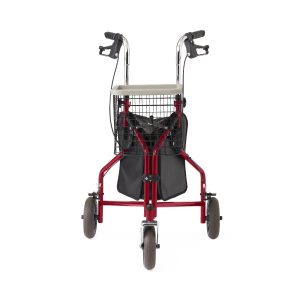 ROLLATORS: 3-WHEELED ROLLATOR, RED