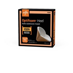 DRESSINGS, NONADHESIVE: OPTIFOAM HEEL NONADHESIVE FOAM WOUND DRESSING, IN EDUCATIONAL PACKAGING