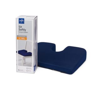 CUSHIONS: COMPRESSION PACKED COCCYX CUSHION, RETAIL PACKAGING