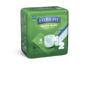 INCONTINENCE BRIEFS: FITRIGHT ULTRA-STRETCH ADULT INCONTINENCE BRIEFS, SIZE L/XL/XXL, FOR WAIST SIZE 51"-70"