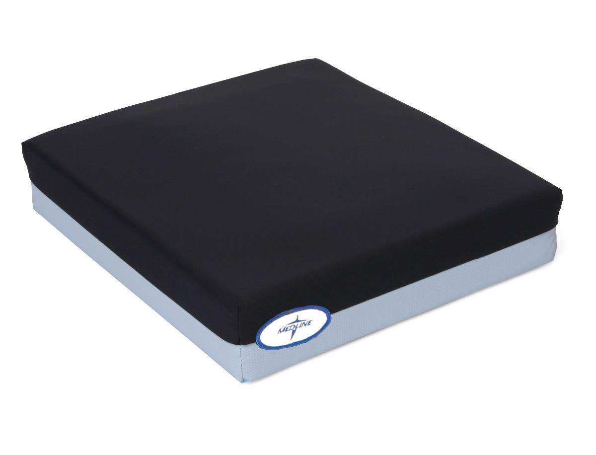 CUSHIONS: GEL FOAM PRESSURE REDISTRIBUTION CUSHION FOR WHEELCHAIR, 16" X 16" X 2"