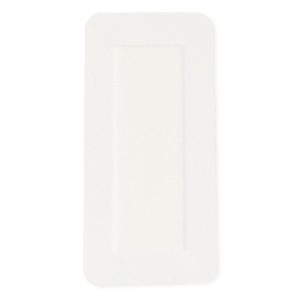 GAUZE: STERILE BORDERED GAUZE ADHESIVE ISLAND WOUND DRESSING, 4" X 8" WITH 2" X 6" PAD