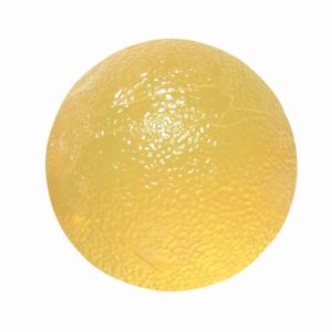 HAND EXERCISERS: SQUEEZE BALL HAND EXERCISER, GEL, YELLOW, LEVEL 2