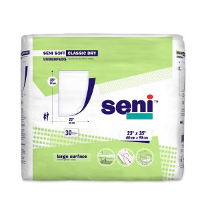 UNDERPADS: SENI SOFT CLASSIC DRY UNDERPADS, 23" X 35"