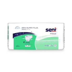 INCONTINENCE BRIEFS: SENI SUPER PLUS BRIEFS, SIZE REG, 40" - 50"
