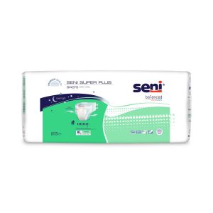 INCONTINENCE BRIEFS: SENI SUPER PLUS BRIEFS, SIZE XL, 55" - 67"