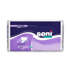 INCONTINENCE BRIEFS: SENI SUPER BRIEFS, SIZE XL, 55" - 67"